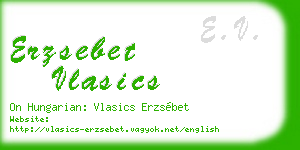 erzsebet vlasics business card